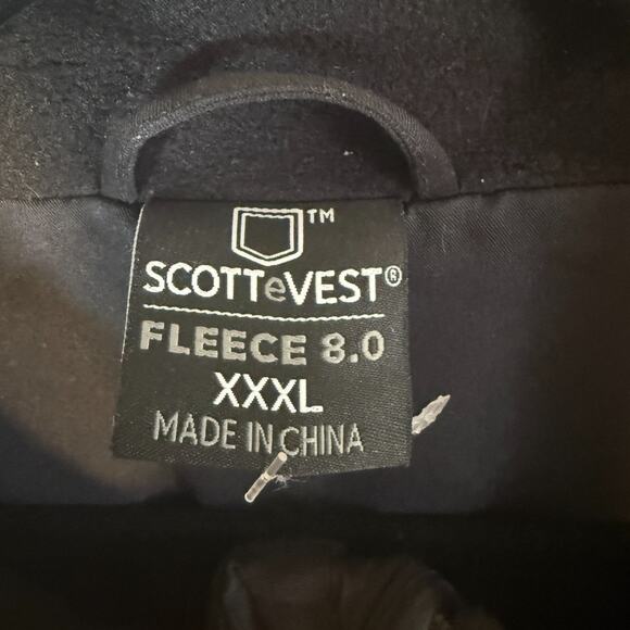 SCOTTeVEST Jacket Mens XXXL Black Shell 8.0 TEC Pockets Full Zip Up Casual - Picture 5 of 9